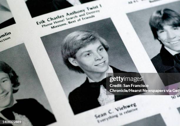 Losgatos100_pc.jpg Sean Clark Viehweg was photographed in a tuxedo for his senior class photo in the 1983 yearbook. Viehweg was arrested at his home...