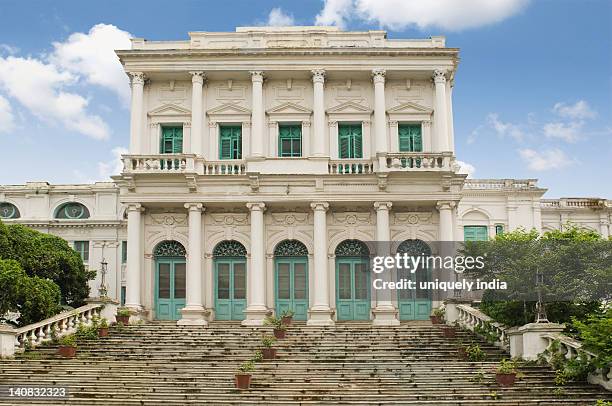 facade of a building, national library of india, kolkata, west bengal, india - kolkata 個照片及圖片檔