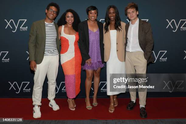 Jordan Carlos, Toccarra Cash, Phoebe Robinson, Nneka Okafor and Moses Storm attend Freeform's "Everything's Trash" advance screening and conversation...