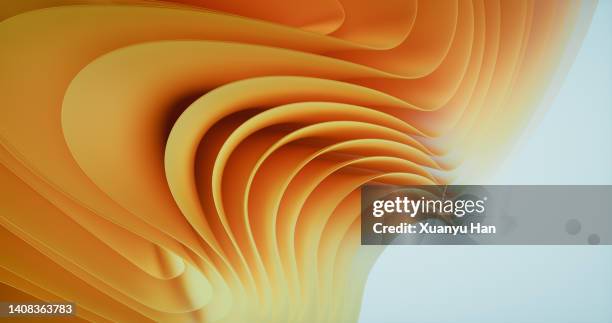 3d rendering abstract wave pattern - biological and identical stock-fotos und bilder