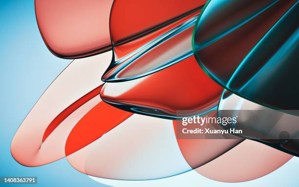 3d abstract graphic design background - 3d rendered glass stockfoto's en -beelden