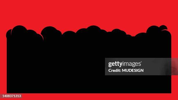 smoke background with frame - comic book cover stock illustrations