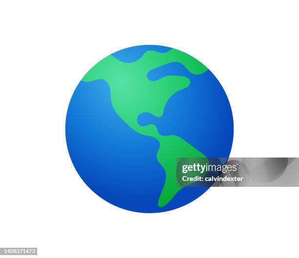 earth globe world map icon design - latin america icon stock illustrations