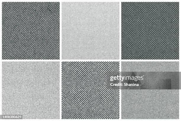 set of halftone texture backgrounds - halftone stock illustrations