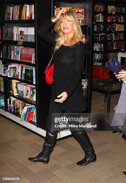 Goldie Hawn signs copies of her new book, '10 Mindful Minutes' at Waterstone's, Piccadilly on March 7, 2012 in London, England.