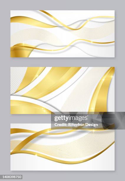 abstract elegant white luxury background with gold line element - copper gradient stock illustrations