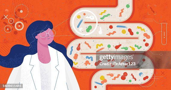 Mauvaises bactéries intestinales sous inspection Mauvaises bactéries intestinales sous inspection