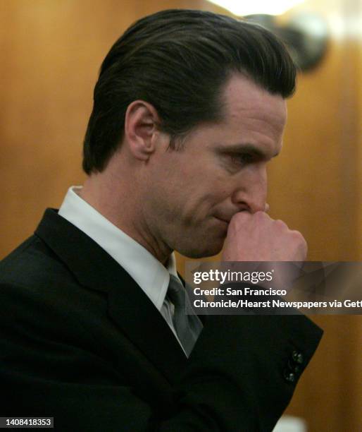 Mayor Gavin Newsom publicly apologized for an extramarital affair he had with the wife of a former staffer during a packed news conference at City...