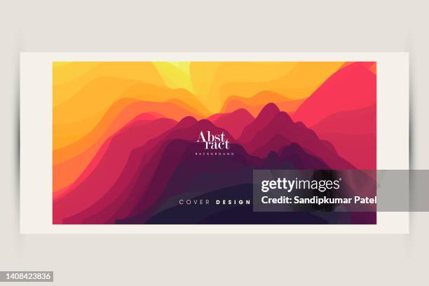 abstract wavy background with dynamic effect. modern screen design for mobile app and web. - multiple exposure stock illustrations