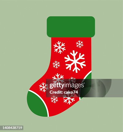 Christmas sock vector illustration Christmas sock vector illustration