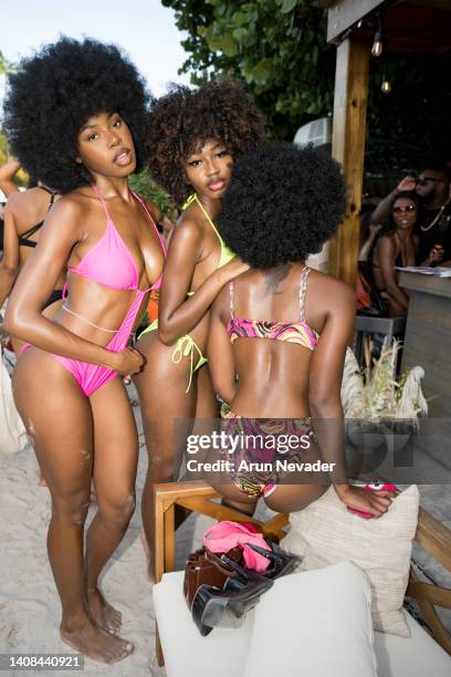 Models attend the model casting for Miami Swim Powered by Art Hearts Fashion on July 12, 2022 in Miami, Florida.