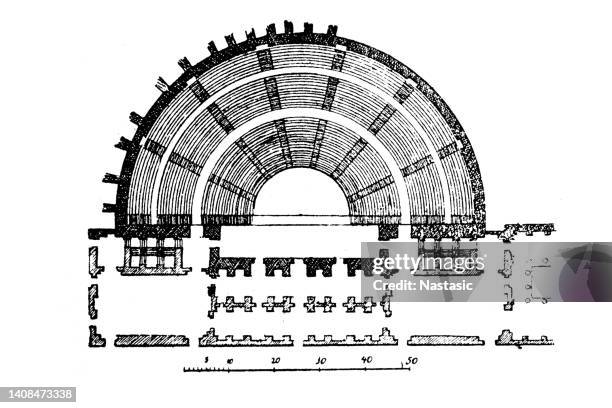 greece theater of segesta - epidaurus 幅插畫檔、美工圖案、卡通及圖標