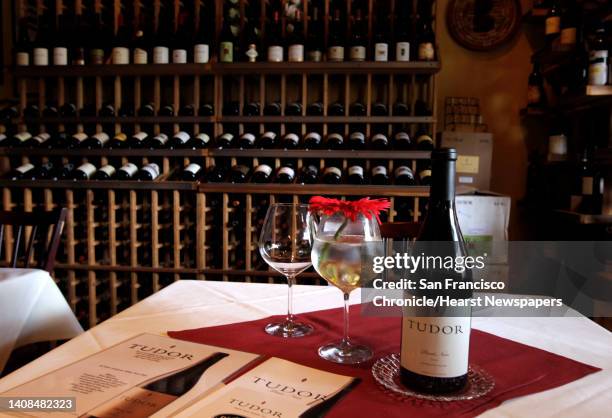 Pinot noir from Tudor Wines is ready to taste at Andre's Bouchee restaurant and wine shop in Carmel.