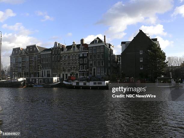 Amsterdam, Netherlands -- Pictured: Day & night views of Õs-Gravenhekje in February 2008 -- Photo by: Truus Bos/NBC NewsWire