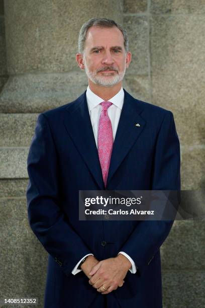 King Felipe VI of Spain attends the National Culture awards 2020 at the El Prado museum on July 13, 2022 in Madrid, Spain.