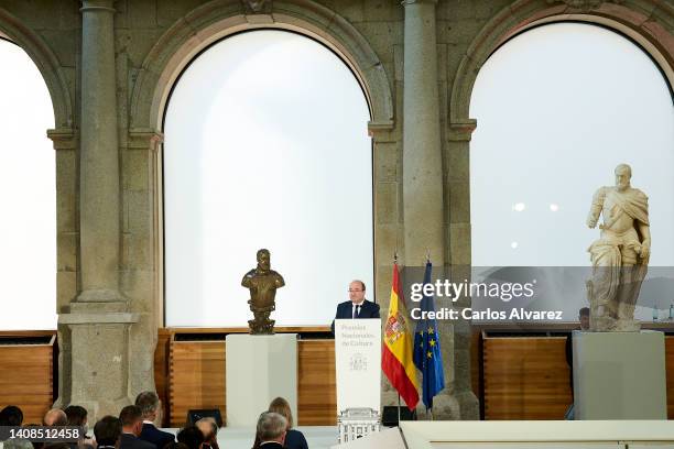 Minister of Culture and Sport Miquel Iceta attends the National Culture awards 2020 at the El Prado museum on July 13, 2022 in Madrid, Spain.