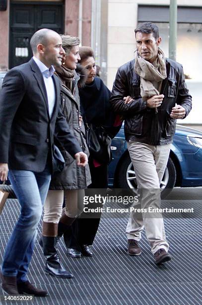 Princess Margarita of Spain is seen celebrating her 73rd birthday going to the cinema with her daughter Maria Zurita , TV presenter Jesus Vazquez and...