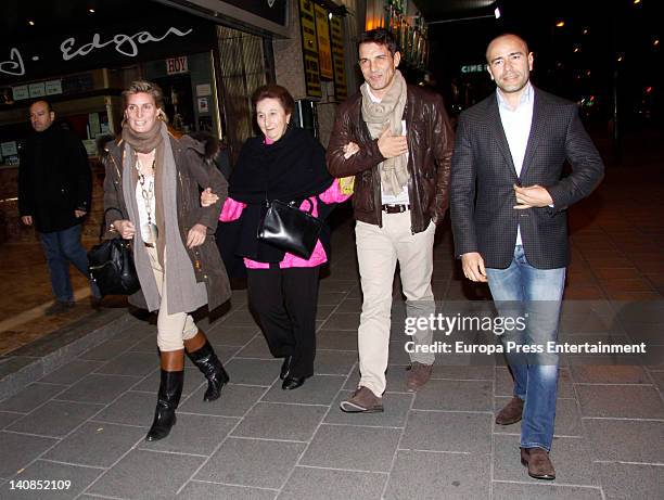 Princess Margarita of Spain is seen celebrating her 73rd birthday going to the cinema with her daughter Maria Zurita , TV presenter Jesus Vazquez and...