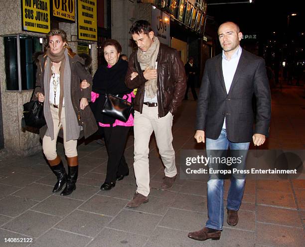 Princess Margarita of Spain is seen celebrating her 73rd birthday going to the cinema with her daughter Maria Zurita , TV presenter Jesus Vazquez and...