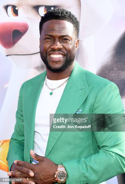 Kevin Hart attends a special screening of Warner Bros. "DC League of Super Pets" at AMC The Grove 14 on July 13, 2022 in Los Angeles, California.
