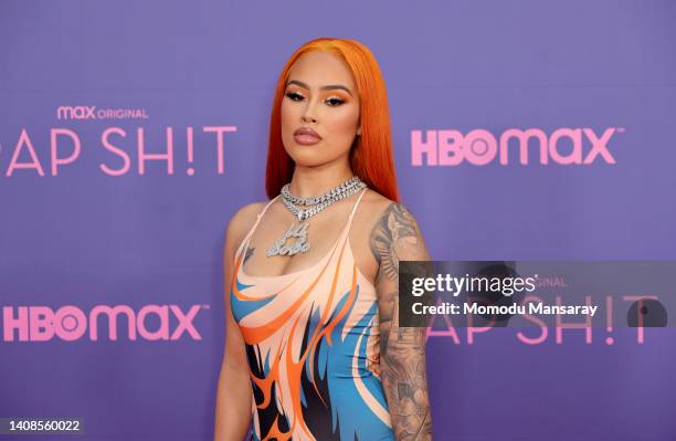Lil $o$o attends the HBO Max original comedy series "RAP SH!T" premiere at Hammer Museum on July 13, 2022 in Los Angeles, California.