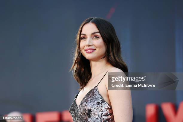 Ana de Armas attends Netflix's "The Gray Man" Los Angeles Premiere at TCL Chinese Theatre on July 13, 2022 in Hollywood, California.