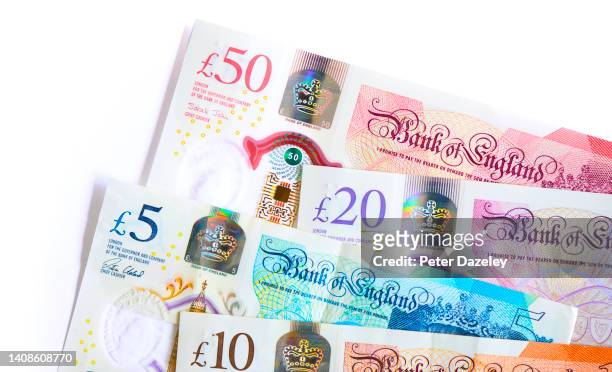british pound banknotes - twenty pound note 個照片及圖片檔