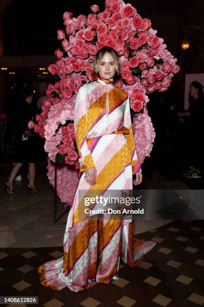 Jesinta Franklin attends An Evening with Lancôme on July 14, 2022 in Sydney, Australia.