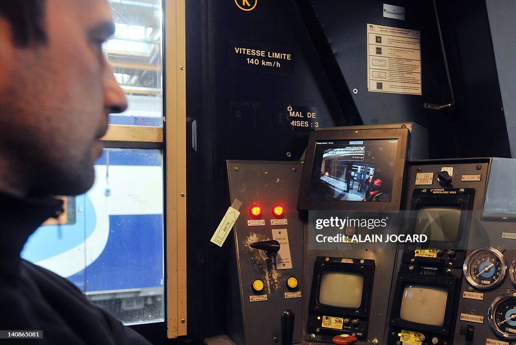 A man checks the new video surveillance