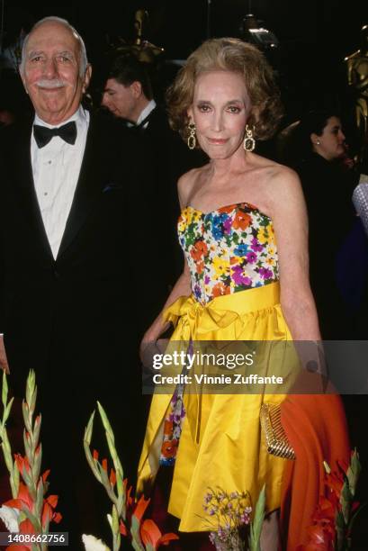 Helen Gurley Brown and husband producer David Brown at the 65th Annual Academy Awards held at the Shrine Auditorium in Los Angeles, California,...