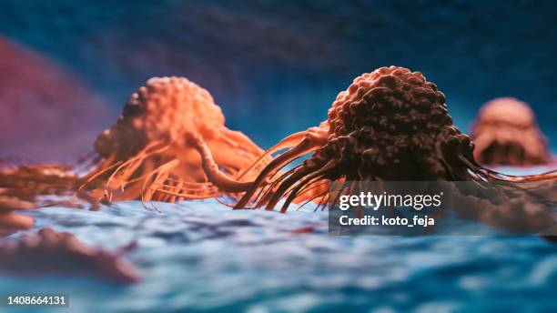 cancer malignant cells - oncology abstract stock pictures, royalty-free photos & images