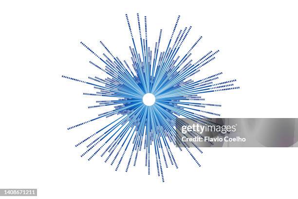 decentralization concept - single color version - concentric circle graph stock pictures, royalty-free photos & images