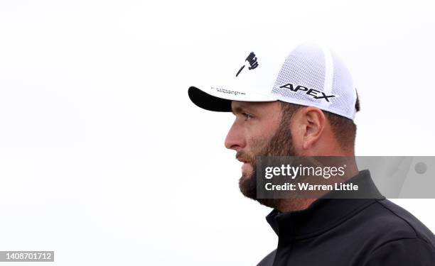 Jon Rahm of Spain looks on during Day One of The 150th Open at St Andrews Old Course on July 14, 2022 in St Andrews, Scotland.