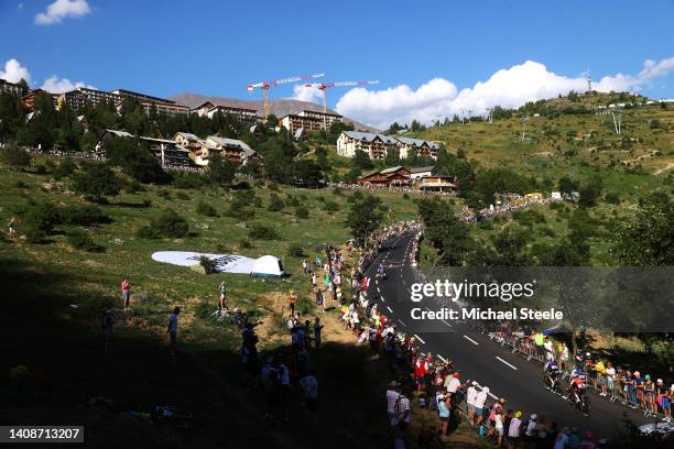 Fabio Jakobsen of Netherlands and Quick-Step - Alpha Vinyl Team, Victor Lafay of France and Team Cofidis and Michael Morkov of Denmark and Quick-Step...