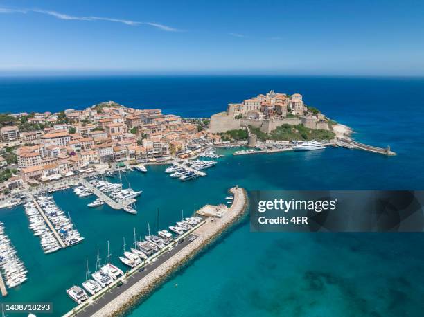 calvi, corsica, france - corsica france stock pictures, royalty-free photos & images