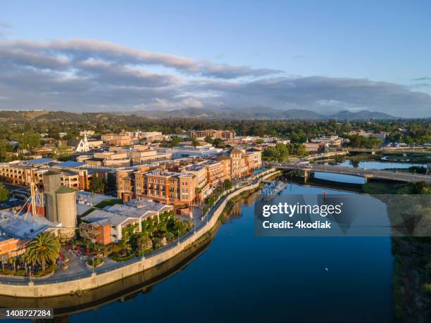 napa, ca downtown - napa county stock pictures, royalty-free photos & images