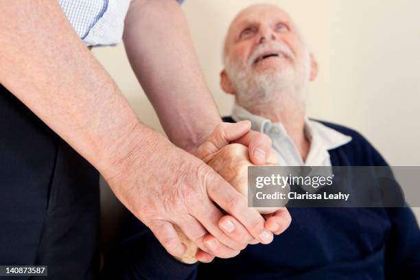 Son Patting Fathers Hand, 照片檔