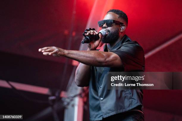 Ghetts performs during The Somerset House Summer Series at Somerset House on July 14, 2022 in London, England.