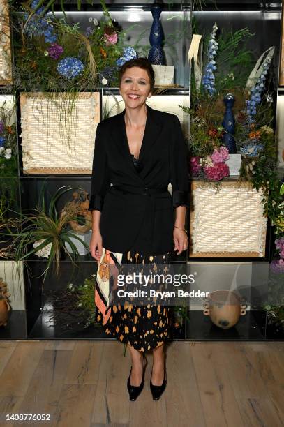 Maggie Gyllenhaal at the Clase Azul Mexico Loft in Brooklyn to celebrate the launch of the new 25 Aniversario Limited Edition on July 14, 2022.