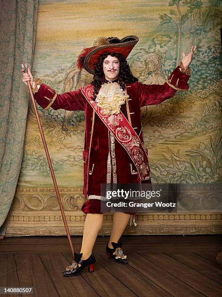 actor dressed in old-fashioned costume on stage - royal ストックフォトと画像