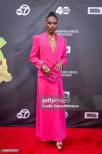 Billy Porter attends the 2022 Outfest Los Angeles LGBTQ+ film festival opening night of Billy Porter's 'Anything's Possible' at the Orpheum Theatre...