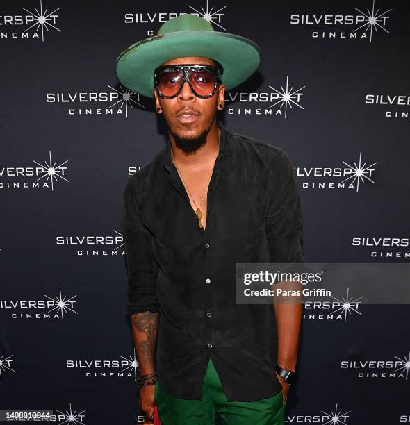 Singer/actor Deitrick Haddon attends the Atlanta screening of "The Fallen" at Silverspot Cinema on July 14, 2022 in Atlanta, Georgia.