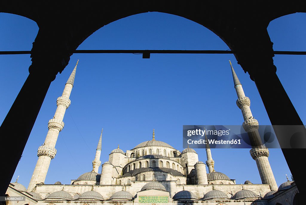 Turkey, Istanbul, View of Blue Mosque