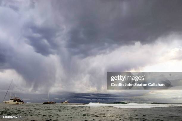 indonesia, ocean waves in the mentawai islands - mentawai islands stock pictures, royalty-free photos & images