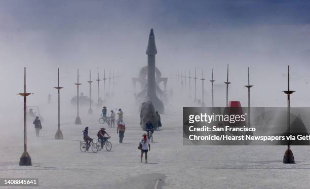 Those attending the Burning Man Festival in the Black Rock Desert of Nevada, found themselves innundated with dust storms leading up to the burn on...