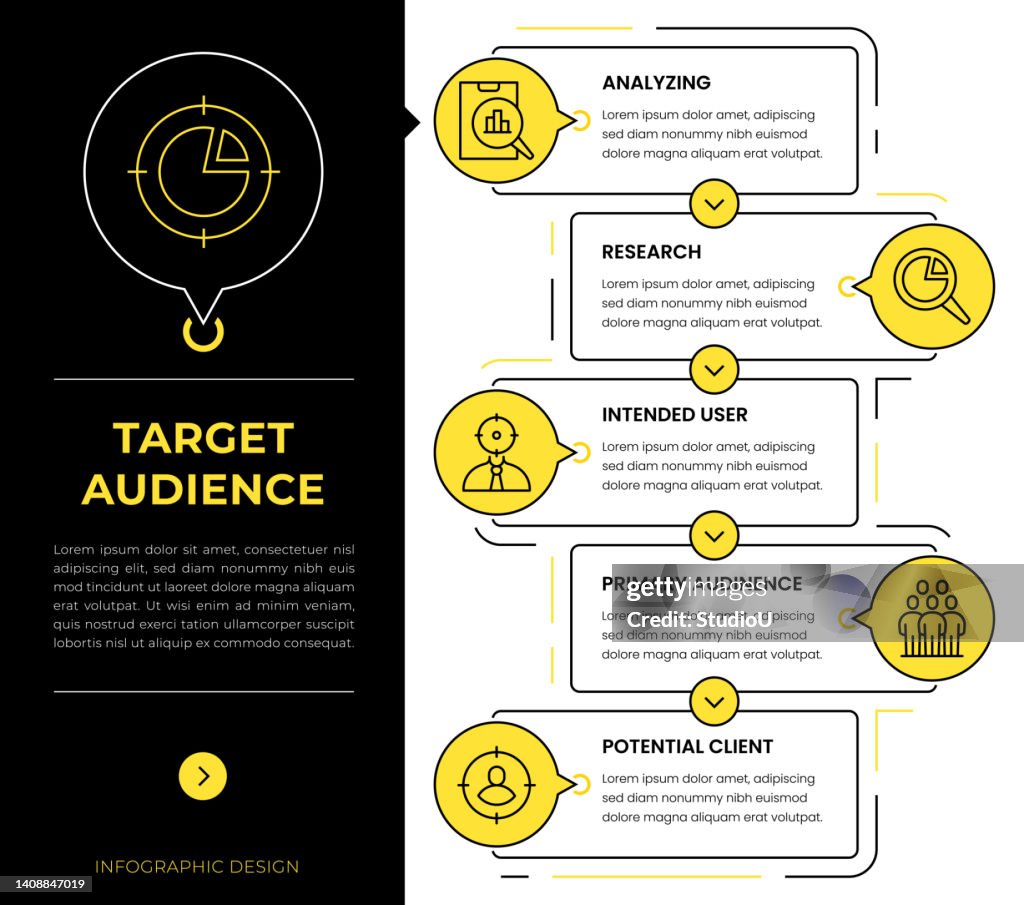Target For Design Target Audience Infographic Concept Vectors High-Res Vector Graphic ...