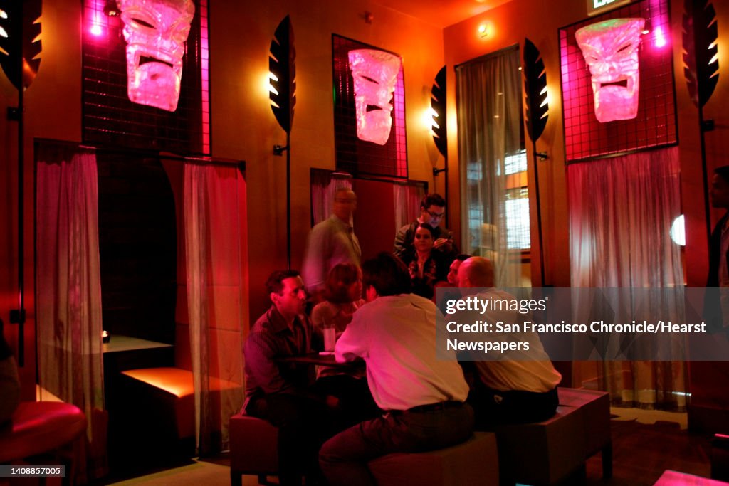D.13SNEAKYTIKI_285_CG.JPG Sneaky Tiki has taken over the space that once housed Hamburger Mary's. the whimsical space been designed by owner Craige Walters. Please get several shots of the interior: perhaps the six bubble fish tanks on the wall at the