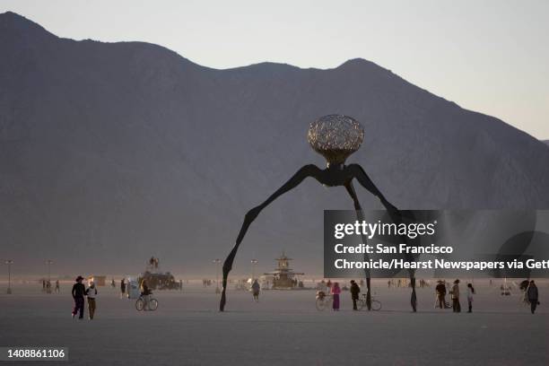 Art structure on the Playa on Friday, September 31 part of the Burning Man Festival. Daily coverage of the Burning Man festival in the Nevada desert....