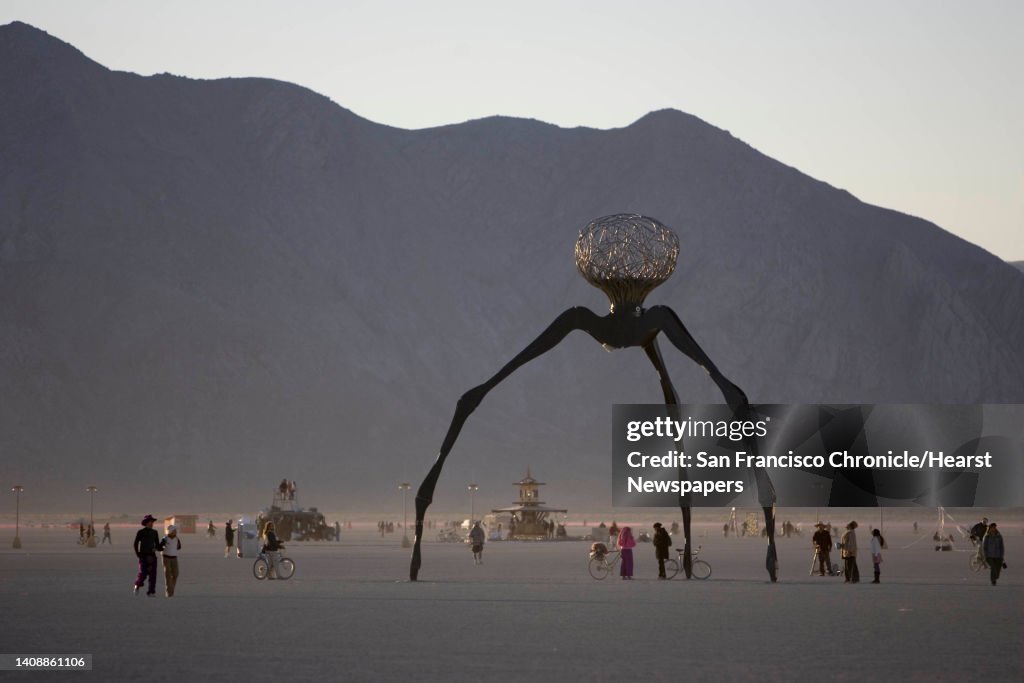 BURNINGMAN_005_CAG.CR2 Art structure on the Playa on Friday, September 31, 2006, part of the Burning Man Festival. Daily coverage of the Burning Man festival in the Nevada desert. Photo by Carlos Avila Gonzalez/The San Francisco Chronicle Pho