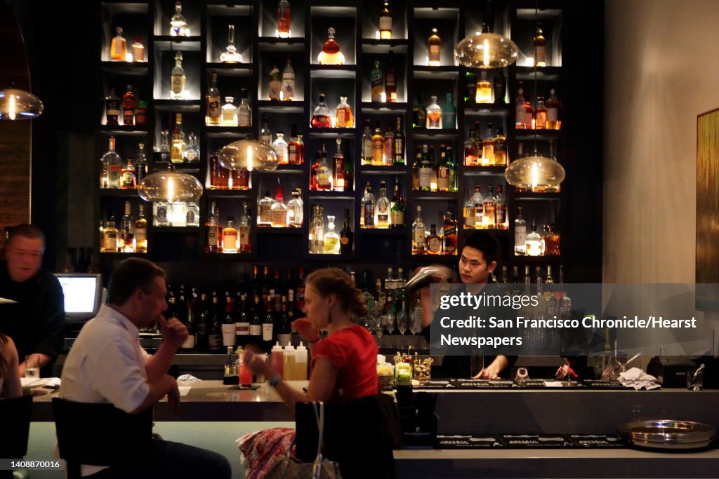 The bar at Vesu restuarant in Walnut Creek Calif., is featured here on Thursday, August 19, 2010